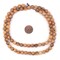 The Bead Chest Olive Wood Beads - Full Strand of Round Christian Rosary Prayer Beads (8mm, Natural)
